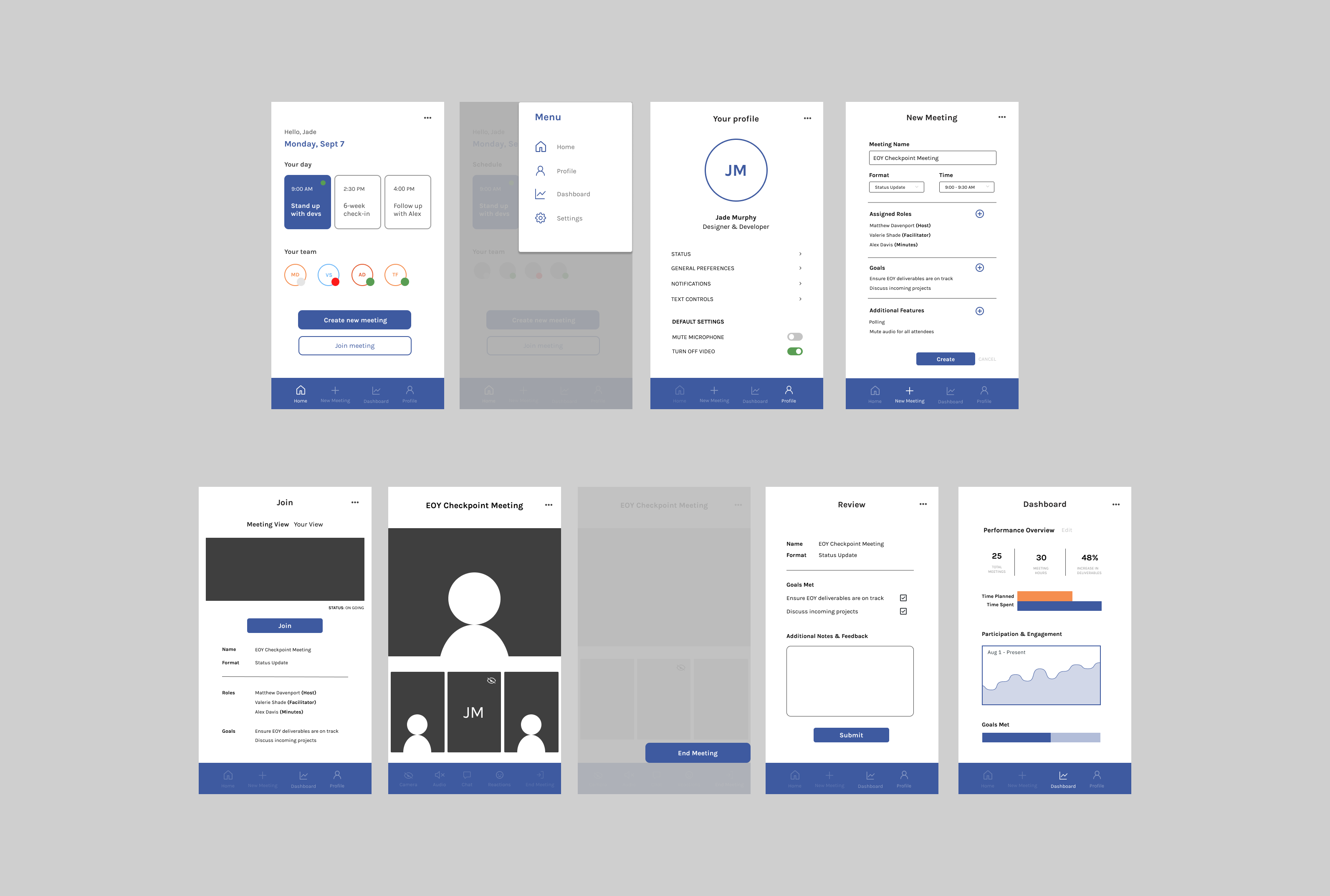 First visual design iteration